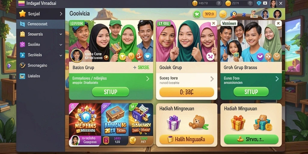 Bergabunglah dalam mode permainan yang seru dan penuh tantangan.