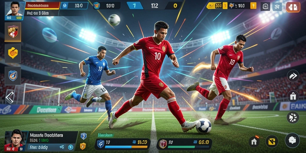 Screenshot menunjukkan antarmuka utama yang menarik.