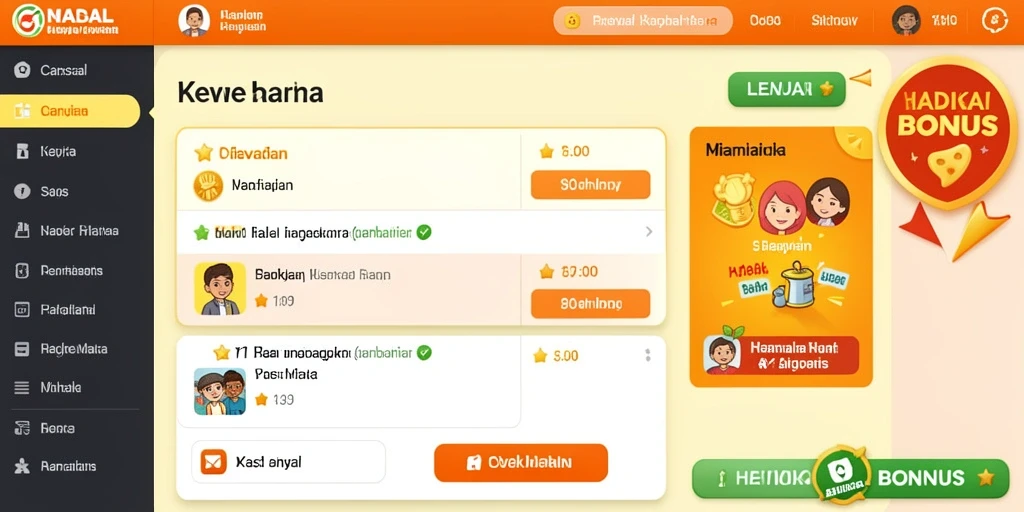 Tampilan awal yang menarik dan intuitif.