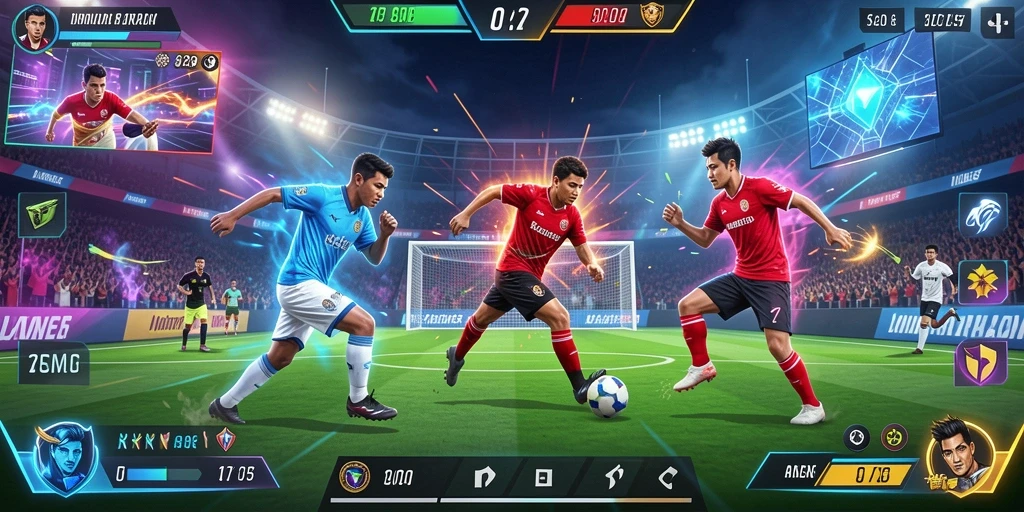 Tampilan utama IDNSCORE yang menarik.