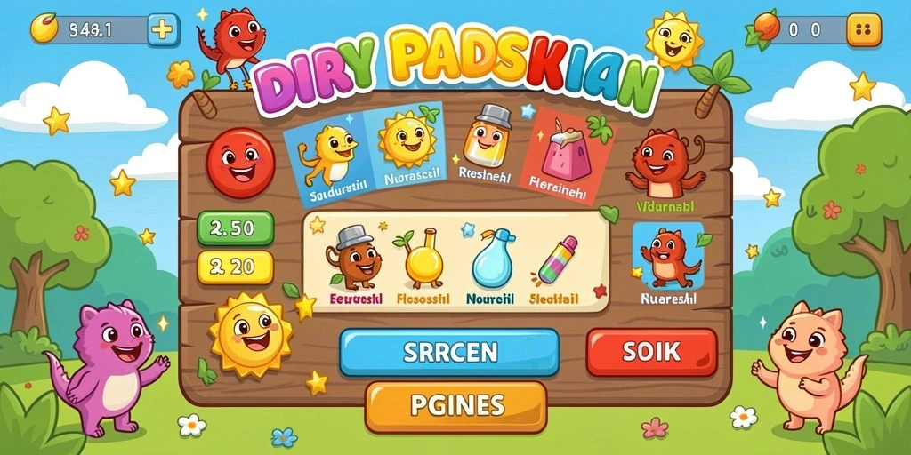 Tampilan menu utama yang menarik dan mudah dinavigasi.