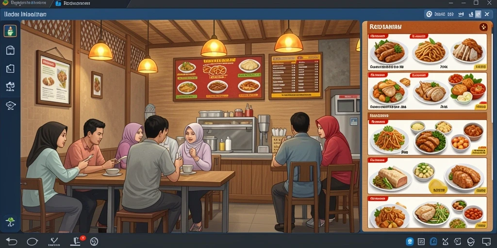 Tampilan antarmuka yang user-friendly.