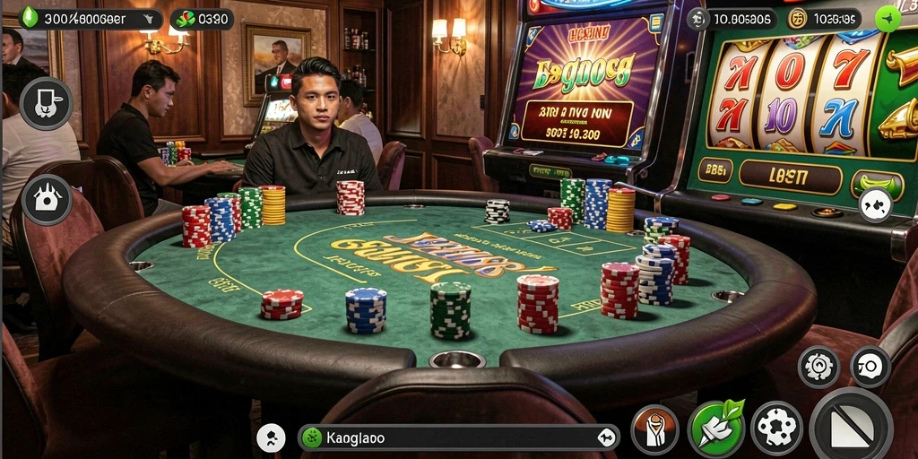 Tangkapan layar menampilkan level penuh warna dan grafis menarik.