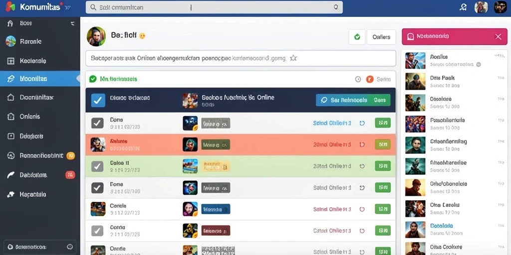 Tampilan antarmuka yang user-friendly.