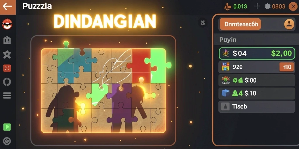 Tampilan awal permainan yang menarik dan penuh warna.